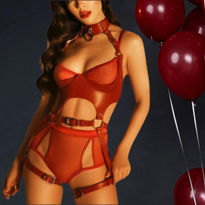 Ensembles de harnais en cuir pour femmes Lingerie sexy <span class=keywords><strong>Body</strong></span> Bondage Straps Chest Harness Garter Belts Full <span class=keywords><strong>Body</strong></span> Gothic - Product Image 2