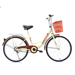 Bicicleta sin Aire de 24/26 Pulgadas <span class=keywords><strong>para</strong></span> Desplazamientos, con Cuadro de Acero al Carbono, Frenos Delanteros/Traseros, <span class=keywords><strong>para</strong></span> Estudiantes, Apta <span class=keywords><strong>para</strong></span> Hombres y Mujeres - Product Image 1