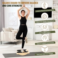 Planche inclinée pour étirement des mollets, planche inclinée en bois réglable et portable pour étirement des mollets avec affiche d'entraînement