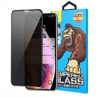 Кингконг 18D Приватность Защитного Стекла для iPhone 15 14 13 12 11 Pro Max Plus