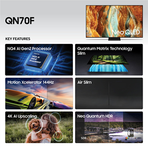 100 75 65 inç Lg 4K 85 inç Hisnese televizyon Tcl Samsungs QLED akıllı Tv - Product Image 2