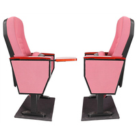Chaise pliable de salle de conférence JY-612 avec coussin confortable et tablette d'écriture pour l'école, l'université et la formation