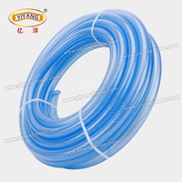 Tuyau d'arrosage flexible en PVC transparent renforcé tressé de 1/4 à 2 pouces avec protection UV, anti-abrasion, résistant à haute pression