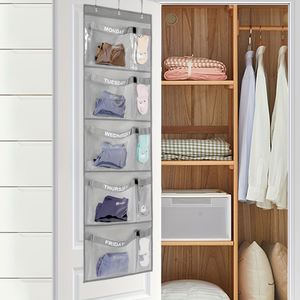2026 <b>Hot</b> Sell Transparent Storage Bag Hanging Behind Door and Closet Used to Store Children's Clothes Underwear and <b>Socks</b> - Product Image 4