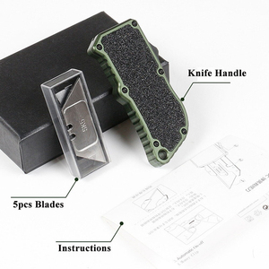 <span class=keywords><strong>Couteau</strong></span> utilitaire automatique OTF Cali Legal Length Heavy Duty à double action, lame de rasoir SK5 tranchante et remplaçable - Product Image 6