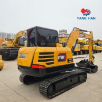 Excavatrice hydraulique d'occasion SANY SY60C 6 tonnes pour travaux de construction