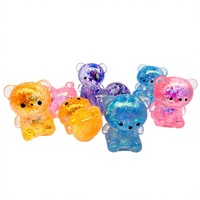 SQUISHMEEZ TPR Maltose Glitter Mini Animal Squishy Anti-stress Canard Capybara Ours Jouet à Presser Amusant Cadeau de Fête Décompression Stress