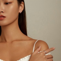 Ensemble de bijoux fantaisie en argent 925 plaqué or, émail de Noël, design simple, pour femme, forme carrée, anti-ternissement, idéal comme cadeau, vente en gros