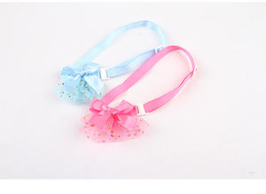 ¡Novedad de 2024! Collar de gato con lazo de macarrón creativo de alto nivel de apariencia, accesorios de pajarita para mascotas, Collar de cinta de hilo de estrella Animal - Product Image 3