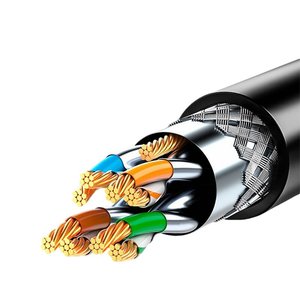 Cat8สายเคเบิลอีเทอร์เน็ตทองแดง RJ45 SFTP30AWG 26AWG 28AWG 40Gbps เครือข่ายความเร็วสูง2000MHz เซิร์ฟเวอร์การเล่นเกมข้อมูลสำนักงานศูนย์ - Product Image 1