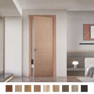 Yohome Custom Home Popular Modern <span class=keywords><strong>Inter</strong></span> Wood Door Designs con marco Puertas de madera para casa interior - Product Image 3
