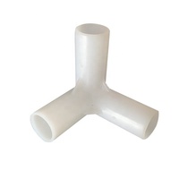 Raccord en T en plastique, accessoires de support pour moustiquaire, accessoires de tente en plastique en gros
