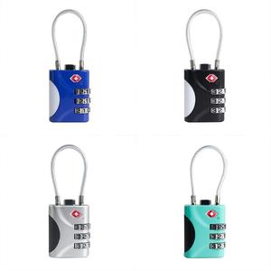 Serrures TSA pour bagages petite serrure à combinaison avec câble pour valise armoire sac à dos <span class=keywords><strong>petit</strong></span> cadenas pour essentiels de voyage - Product Image 2