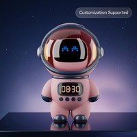 Robot vocal intelligent IA, Chat LLM Q&A, Raconteur d'histoires, Veilleuse LED Horloge numérique pour chambre à coucher, Cadeau d'anniversaire pour enfants