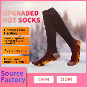 Vente en gros Sports de ski d'extérieur d'<span class=keywords><strong>hiver</strong></span> Coolmax tricoté antidérapant thermique sans fil té<span class=keywords><strong>l</strong></span>écommande batterie pied chaud <span class=keywords><strong>chaussettes</strong></span> chauffantes - Product Image 2