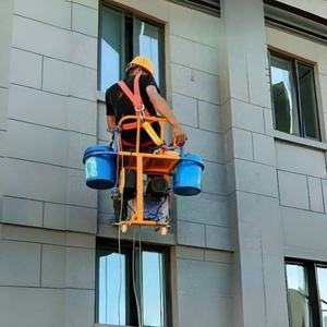 Keranjang gantung baja industri <span class=keywords><strong>Platform</strong></span> kerja listrik 22V satu orang, alat konstruksi dinding eksternal ketinggian tinggi - Product Image 6