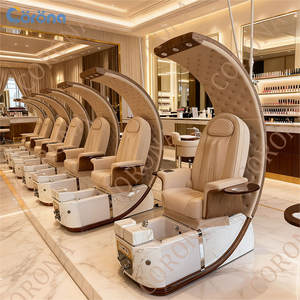 Poltrona Pedicure Elettrica di Lusso per Massaggio Plantare <span class=keywords><strong>Spa</strong></span> in Pelle Anti-Acetone per Arredamento Salone Unghie - Product Image 4