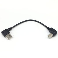 Konektor USB 90 Derajat USB a Male ke B Male Kabel Printer Transfer Data