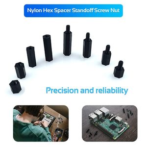 Kit de tornillos espaciadores de nailon negro M3, tuercas hexagonales, 350 piezas con arandelas para montaje de electrónica - Product Image 5