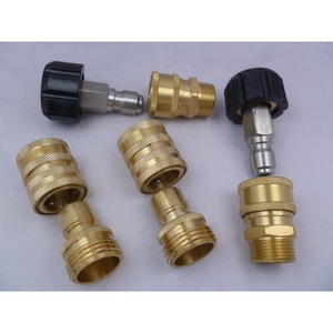 High Pressure Car Wash Hose Connector Set 3/8 M22 Quick Coupler All Copper Universal Adapter For Water Gun Accessory - Product Image 1