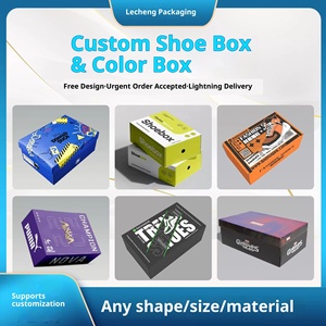 Thickened <b>Foldable</b> Kraft Shoe <b>Boxes</b> with Flip Lid, Custom Printed for Storage & Shipping - Product Image 4