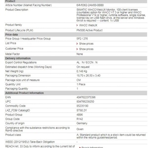 Brand New Original PLC Parts 6AV6362-2AM00-0BB0 - Product Image 1