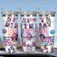 Gourde isotherme en acier inoxydable 30oz Kpop Demon Hunters, impression par transfert thermique, durable, écologique, portable, entrepôt USA