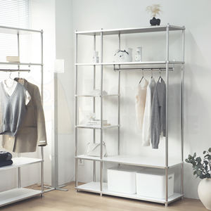 Porte-manteaux de la série UrbanSteel, design minimaliste, ouvert et aéré, pour le rangement dans l'entrée, aspect moderne et fin, gain de place, vêtements - Product Image 1