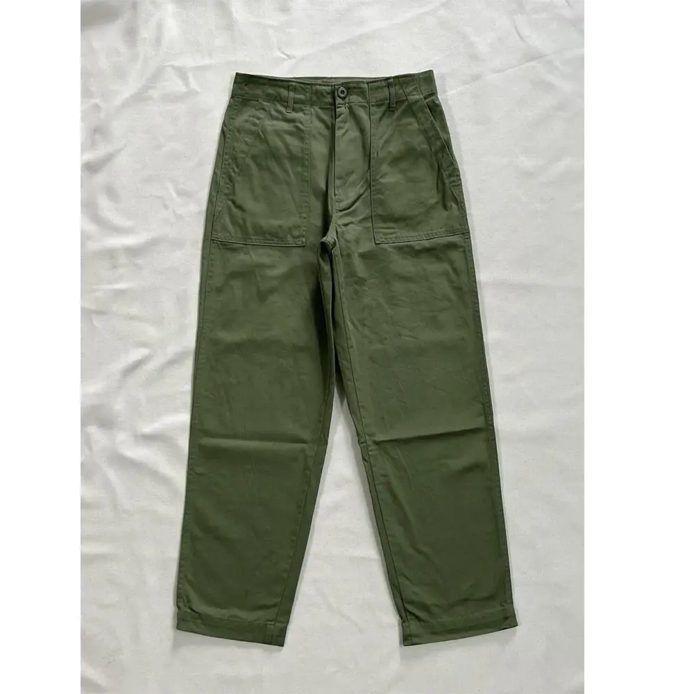 Pantaloni da lavoro da uomo in cotone 100% pantaloni da fatica verde