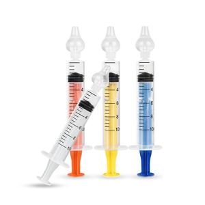 Fabricación de jeringa para nariz de bebé, irrigador <span class=keywords><strong>Nasal</strong></span> infantil de 10ml, aspirador <span class=keywords><strong>Nasal</strong></span> de silicona de potencia Manual, tipo desinfectante EOS - Product Image 1