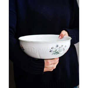 Service de table Ginori Laveno 12 pièces classique et écologique, forme en relief personnalisable avec motifs floraux pour hôtels kg - Product Image 6