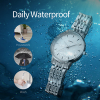 SINOBI classique hommes Quartz montre d'affaires étanche noir placage hommes vente chaude russe prêt bateau bracelet en acier inoxydable