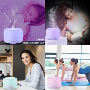 Remote Control 500ml Aromatherapy Essential Oil <strong>Diffuser</strong> with LED Light Air <strong>Humidifier</strong> for Office Home Study Yoga Spa - Product Image 6