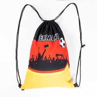 Sac à dos à cordon personnalisé pour événements sportifs, drapeau de pays, 210D 420D, sac de sport extérieur pour les fans de football mondial