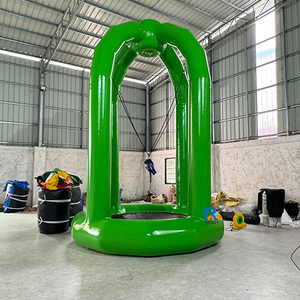 Équipement de parc de saut en plein air, <span class=keywords><strong>trampoline</strong></span> <span class=keywords><strong>gonflable</strong></span> pour saut à l'élastique, <span class=keywords><strong>trampoline</strong></span> <span class=keywords><strong>gonflable</strong></span> commercial avec filet de sécurité pour enfants - Product Image 4