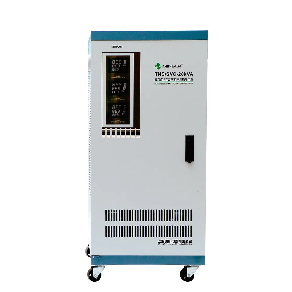 MINGCH TNS-Z 3 단계 ac. Avr 자동 전압 조정기 15kva 9kva 6kva 20kva 30kva 380 볼트 전압 조정기