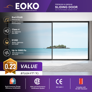 <span class=keywords><strong>Puerta</strong></span> <span class=keywords><strong>Corredera</strong></span> de Aluminio con Certificación NFRC EOKO, Aislamiento Térmico, Doble Acristalamiento, <span class=keywords><strong>Puerta</strong></span> <span class=keywords><strong>Corredera</strong></span> Exterior para Jardín, Villa, <span class=keywords><strong>Terraza</strong></span>, Residencial - Product Image 1