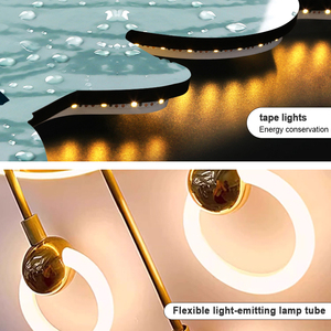 <span class=keywords><strong>Cuadro</strong></span> de Arte Mural Moderno de Lujo con Diseño de Luna y Reloj LED, Reloj de Pared Creativo, Decoración para Sala de Estar - Product Image 4