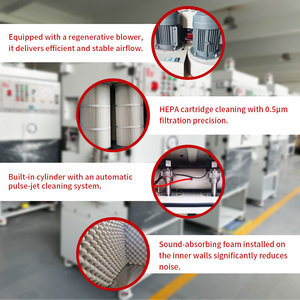Nuovo Collettore di Polveri Industriale/Attrezzatura per la Rimozione della Polvere da Silos di Polvere di Calcare/Trattamento Polveri per Officina ad Alta Efficienza con Sistema Automatico a Getto - Product Image 3
