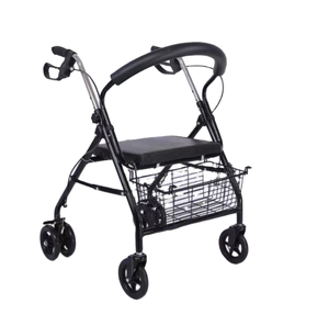 <span class=keywords><strong>Deambulatore</strong></span> <span class=keywords><strong>a</strong></span> 4 Ruote Regolabile per Anziani <span class=keywords><strong>con</strong></span> Ruote da 8 Pollici, Ausilio per la Mobilità Pieghevole <span class=keywords><strong>con</strong></span> Sedile, <span class=keywords><strong>Freno</strong></span> <span class=keywords><strong>a</strong></span> <span class=keywords><strong>Mano</strong></span>, Leggero - Product Image 1