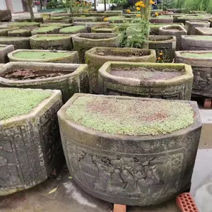 China Supplier antique reclaimed garden stone troughs