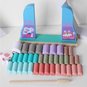 Popular niños madera pollo cerebro interactivo Blance juego de bloques de construcción regalo educativo juguetes para niños niñas - Product Image 3