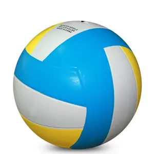 Bola de voleibol de borracha para treinamento, bola de voleibol colorida personalizada tamanho 5, bola de exercício mix, voleibol S-V2563