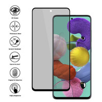 Protection d'écran en verre trempé 2.5D 9H à couverture intégrale et confidentialité pour Samsung A07/A17/A27/A37/A57/A05/A06/A16/A26/A36/A56