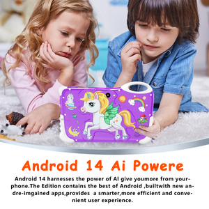 Veidoo 8 inç KidsTablet Android 14 EVA darbeye vaka 4GB Ram 64GB depolama çocuk tableti IPS ekran öğrenme uygulamaları ile - Product Image 3