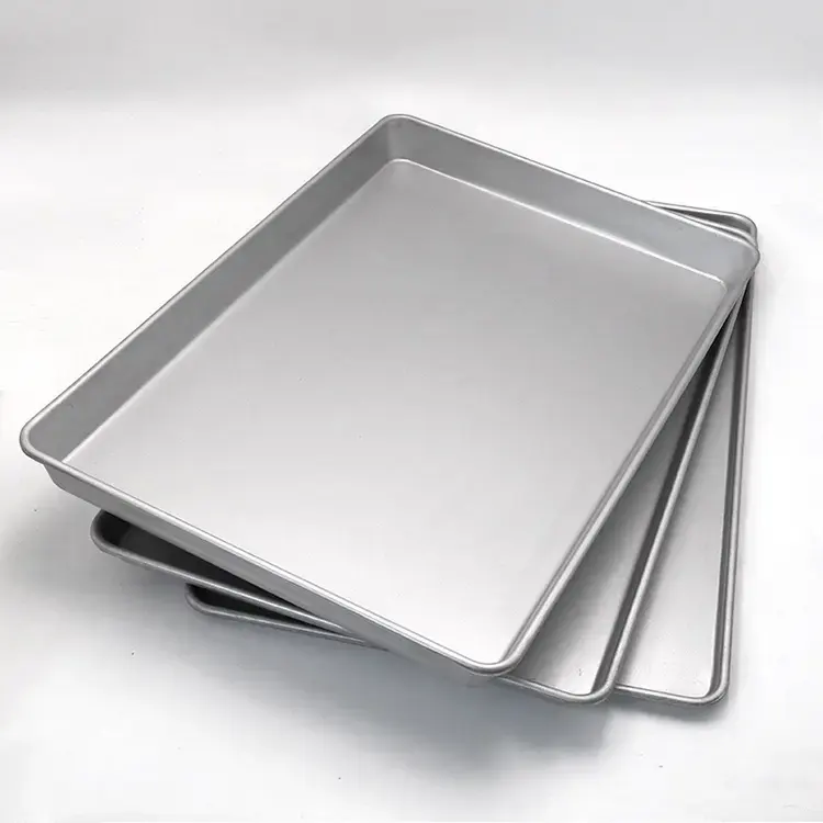 Commercial Non-stick Bread Baking Tray Customized Size Aluminum Baking Tray For Oven