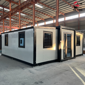 Case Container Espandibili di Lusso da 20 Piedi, Ville Portatili in Pannelli Sandwich e Acciaio per Uso Alberghiero Moderno - Product Image 1