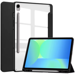 Funda Protectora Acrílica con Soporte para Lápiz para Tablet TAB S10 FE y S10 Plus, Compatible con <span class=keywords><strong>Samsung</strong></span> <span class=keywords><strong>A8</strong></span>, A9, A9+, S8, S8+, S9, S9 FE, S6 Lite - Product Image 1