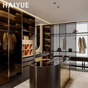 HAIYUE Nouveau modèle de conception Armoire moderne en métal et en bois Meubles de chambre à coucher Armoire portable Armoire moderne - Product Image 4