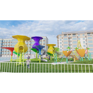 Tiger Tower Playground Outdoor Metal <strong>Slide</strong> <strong>for</strong> 5-12 <strong>Year</strong> <strong>Olds</strong> Commercial Use High Quality Adventure Play Structure Fun Equipment - Product Image 2
